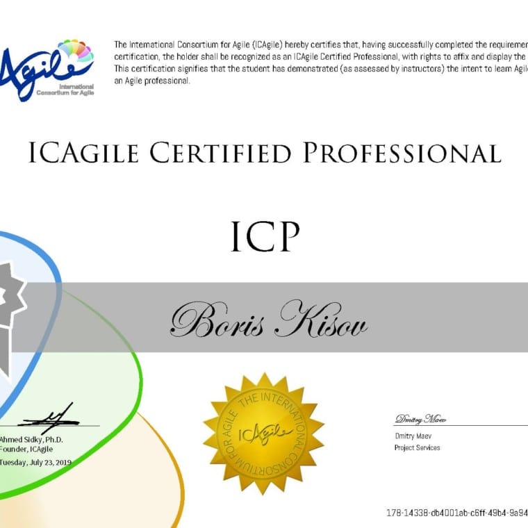 2. Agile Certified Professional