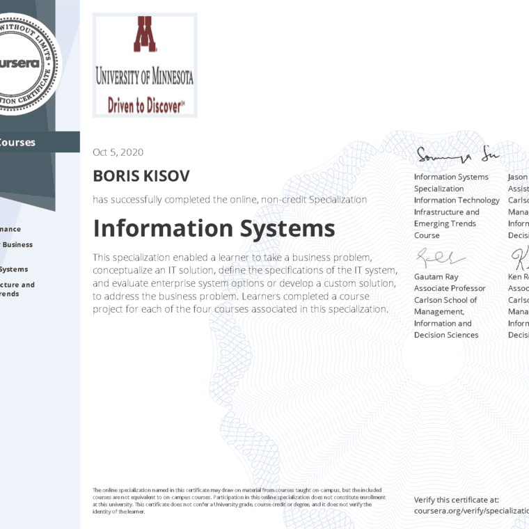 Information​ ​Systems