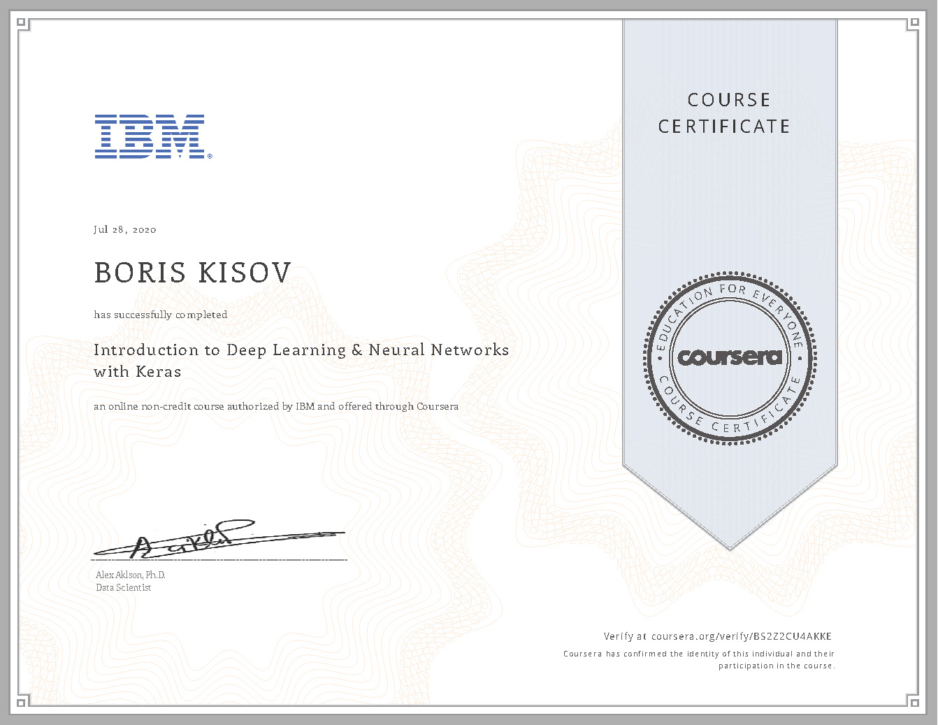 Neural networks and sales deep learning course