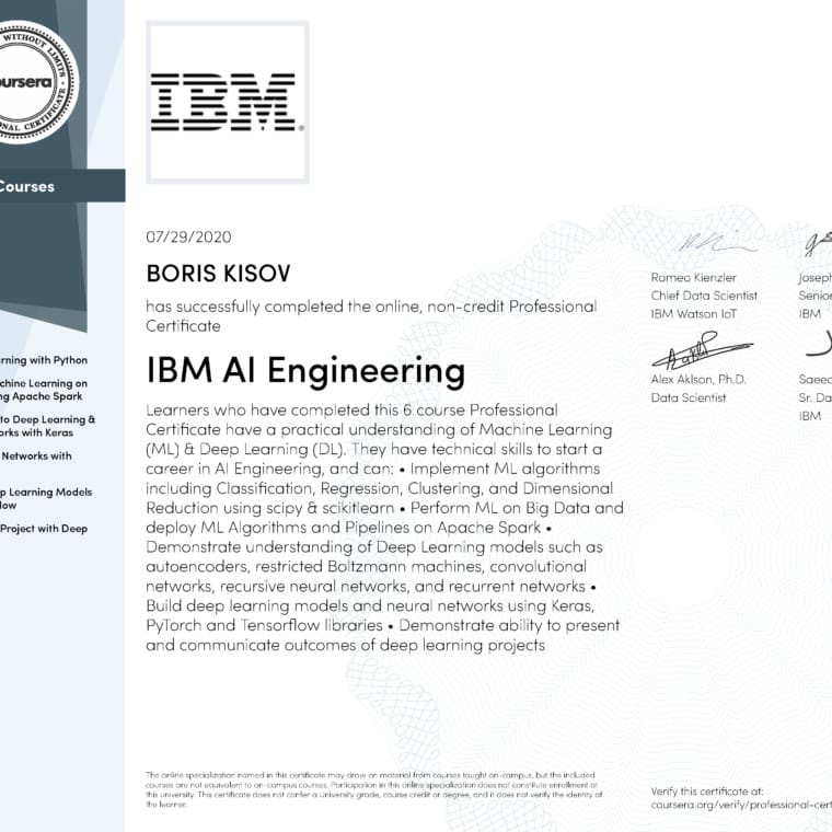 IBM AI Engineering