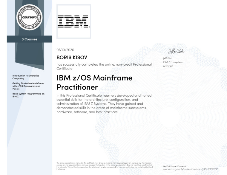 IBM zOS Mainframe